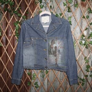 6 - Vintage Y2K reworked 2000s ways of desire denim jacket